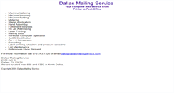 Desktop Screenshot of dallasmailingservice.com